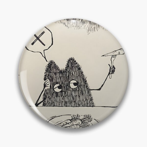 Item preview, Funny Grumpy Creature Picky Eater Ink designed and sold by Morfoporto.