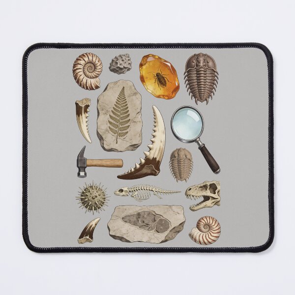 Item preview, Paleontology in Color - Hand-Tinted Fossil Hunter Chart designed and sold by DigitalGlade.