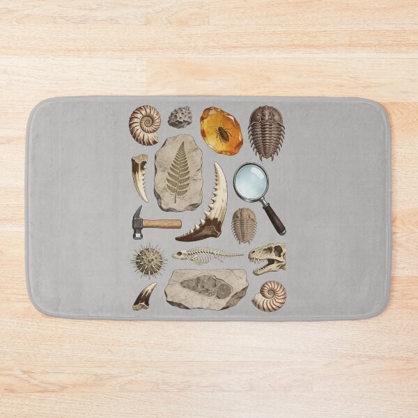 Item preview, Paleontology in Color - Hand-Tinted Fossil Hunter Chart designed and sold by DigitalGlade.