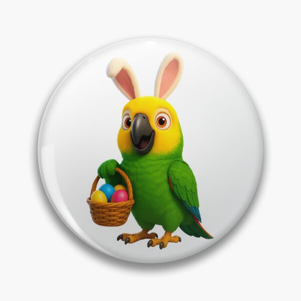 Item preview, Easter Double Yellow Headed Amazon designed and sold by Sillytoe.