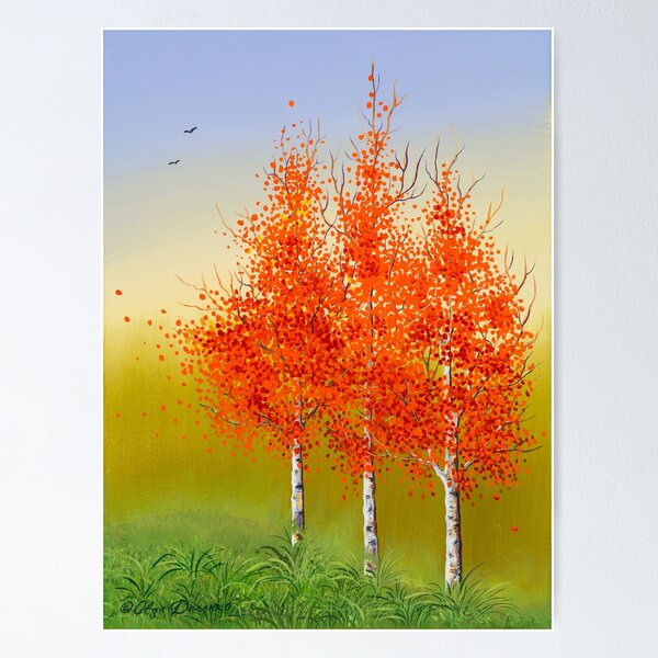 Item preview, Autumn Birches designed and sold by Olga Dorenko.
