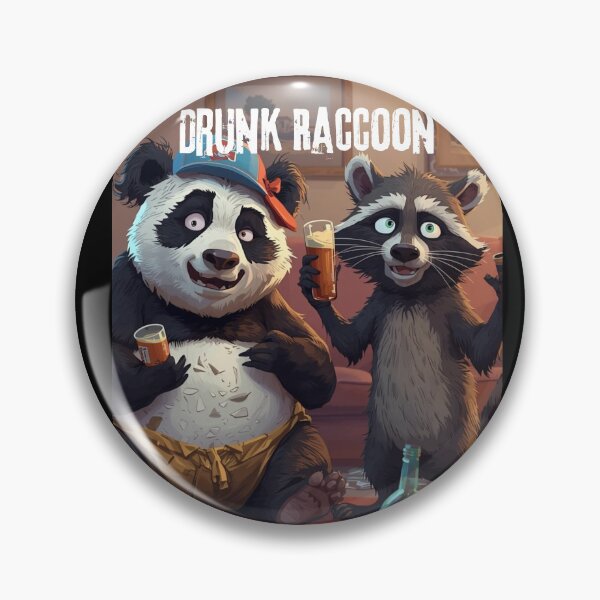Item preview, Trashed Panda Drunk Raccoon designed and sold by JI-PIXEL-PLACE.