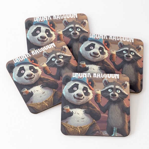 Item preview, Trashed Panda Drunk Raccoon designed and sold by JI-PIXEL-PLACE.
