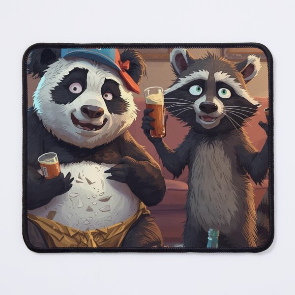 Item preview, Trashed Panda Drunk Raccoon designed and sold by JI-PIXEL-PLACE.