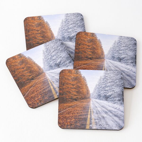 Item preview, Between Seasons – Autumn to Winter Road Puzzle designed and sold by NAJURE.