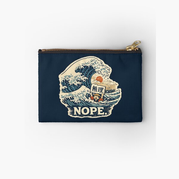 Item preview, 無理 (Muri) NOPE – Japanese Woodblock Wave Meme designed and sold by Planthem.