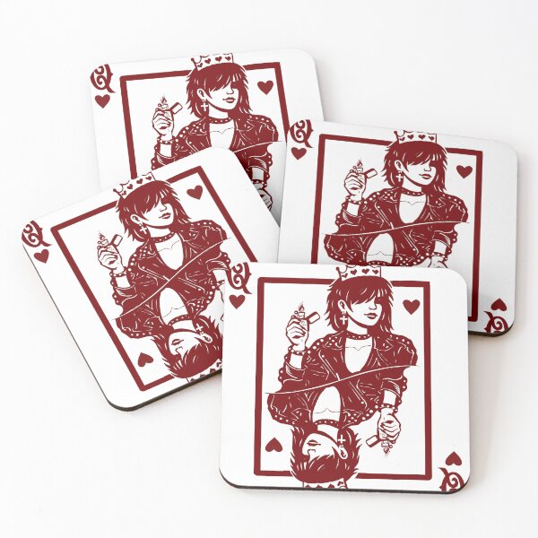 Item preview, Punk Queen of Hearts Card – Edgy Valentine Aesthetic designed and sold by MoeJoedesign .