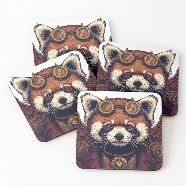 Item preview, "Victoriously Endangered" - Steampunk Red Panda designed and sold by Grizzlysales.