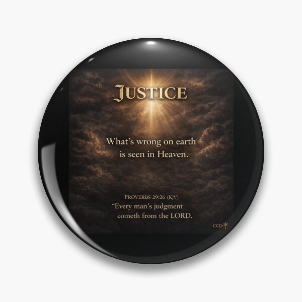 Item preview, justice whats wrong on earth is seen in heaven designed and sold by OCD_JESSICA.