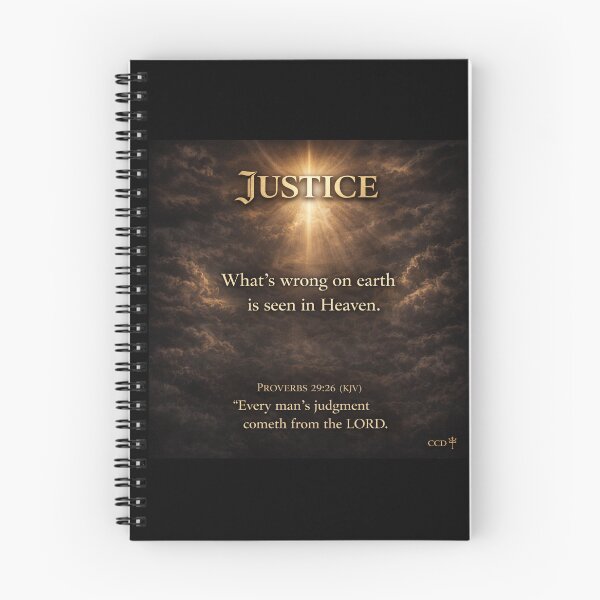 Item preview, justice whats wrong on earth is seen in heaven designed and sold by ocd_Jessica.