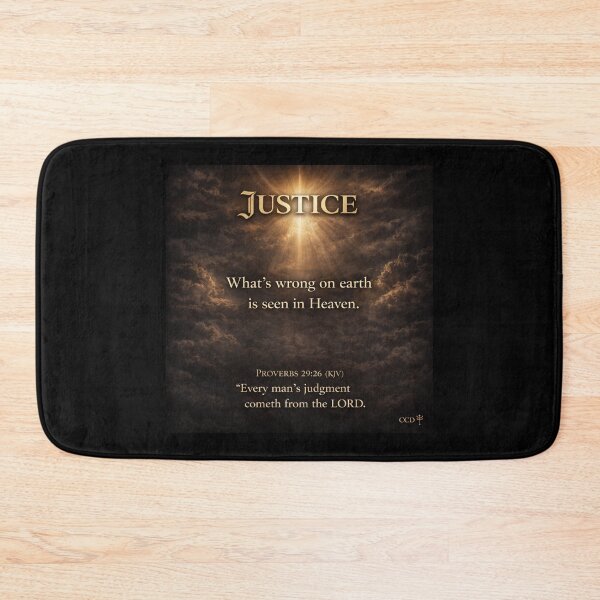 Item preview, justice whats wrong on earth is seen in heaven designed and sold by OCD_JESSICA.