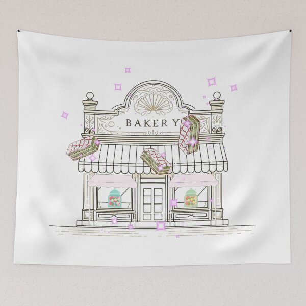 Item preview, Magical Bakery Illustration – Dreamy Cake Shop with Floating Desserts designed and sold by Sugar Wisdom .