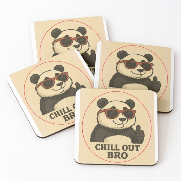 Item preview, #CHILL OUT BRO PANDA  designed and sold by TIPOTENIOS.