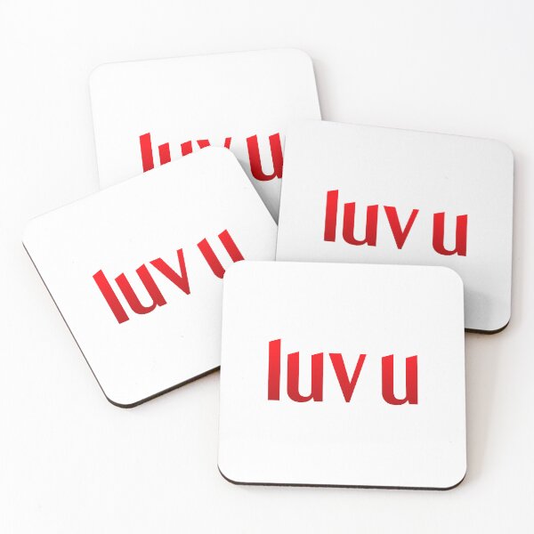 Item preview, Luv U, Red Simple Classy  designed and sold by Memes N Lore .