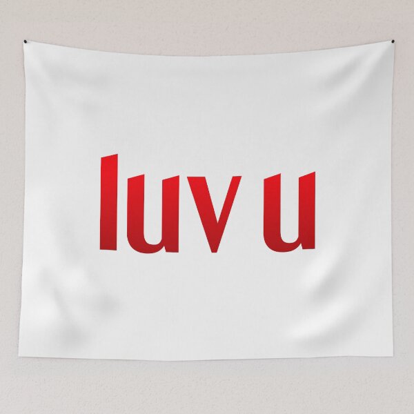 Item preview, Luv U, Red Simple Classy  designed and sold by Memes N Lore .
