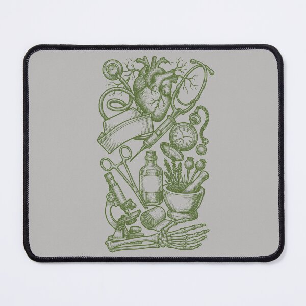 Item preview, Sage Green Herbal Medicine - Vintage Nursing Chart designed and sold by DigitalGlade.
