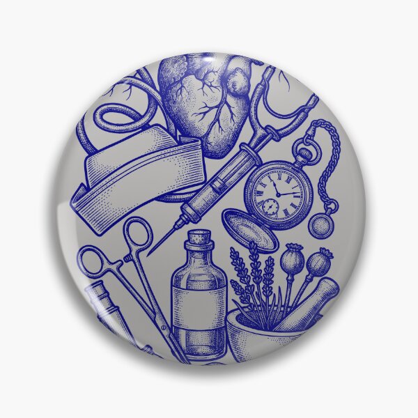 Item preview, Navy Blue Anatomy Blueprint - Clinical Medicine Art designed and sold by DigitalGlade.