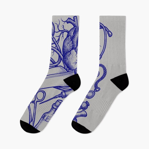 Item preview, Navy Blue Anatomy Blueprint - Clinical Medicine Art designed and sold by DigitalGlade.