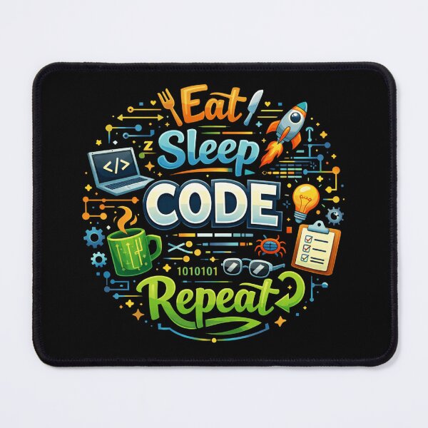 Artikelvorschau, Eat Sleep Code Wiederholen entworfen und verkauft von SkynetV5.