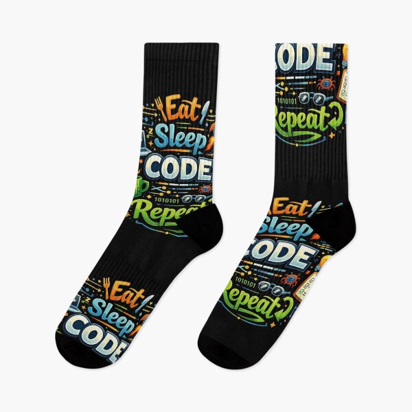 Item preview, Eat Sleep Code Repeat designed and sold by SkynetV5.