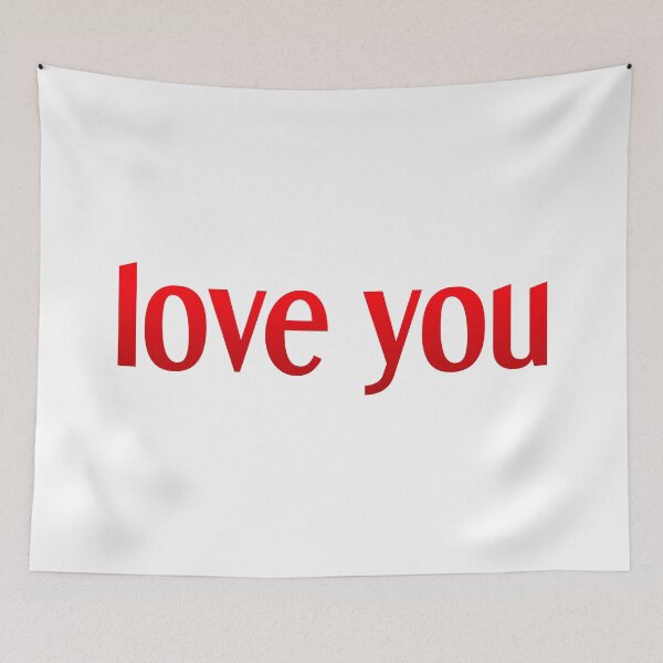 Item preview, Love You, Red Simple Classy  designed and sold by Memes N Lore .