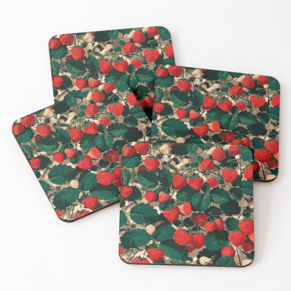 Item preview, Tasty strawberry pattern designed and sold by SmileshareShop.