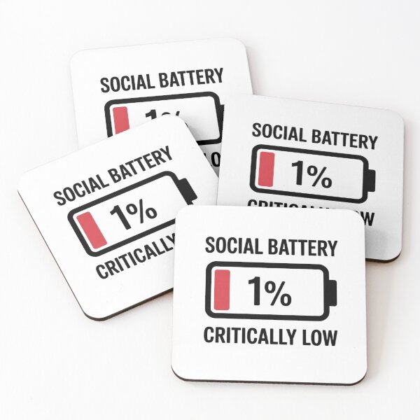 Item preview, Funny Social Battery Low Introvert Anxiety Humor Gift Shirt designed and sold by QuikFun.