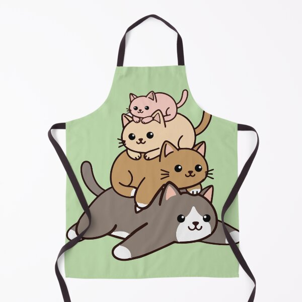 Item preview, Kawaii Cat Stack Pullover Hoodie - Cute Kitten Pile Chibi Art designed and sold by JhayDesign.