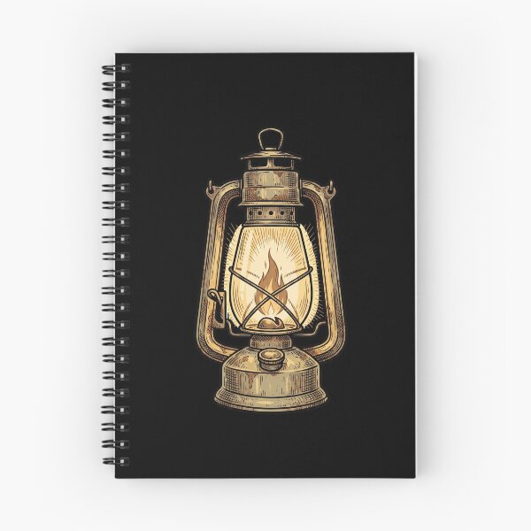 Item preview, Vintage Camping Lantern Woodcut - Rustic Outdoor Gear Art designed and sold by UrbanPastoral.
