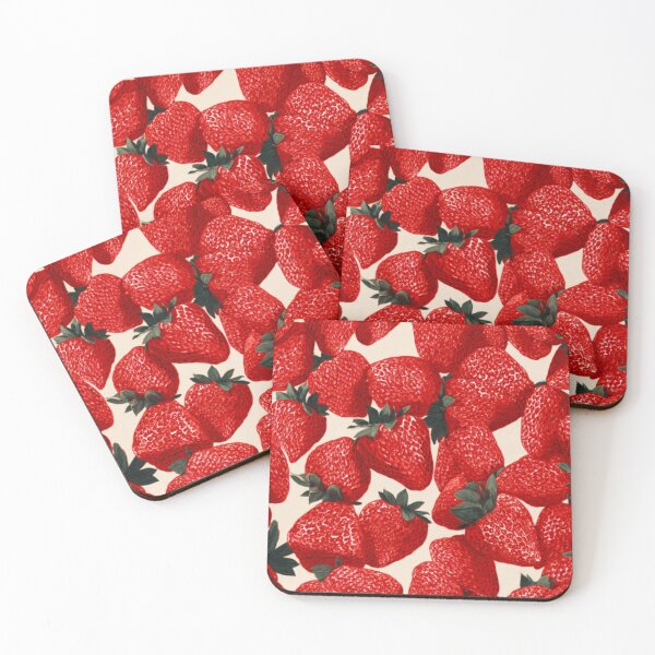 Item preview, Tasty strawberry pattern designed and sold by SmileshareShop.