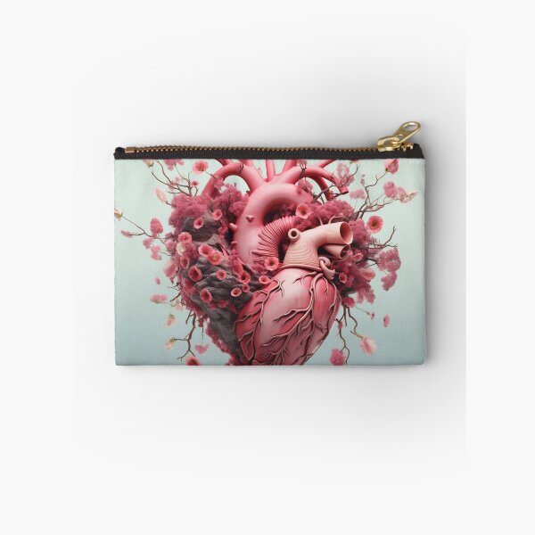 Item preview, Nature's Embrace: 3D Human Heart with Blossoms. Valentines day card. Anatomical heart with flowers. designed and sold by anytka.
