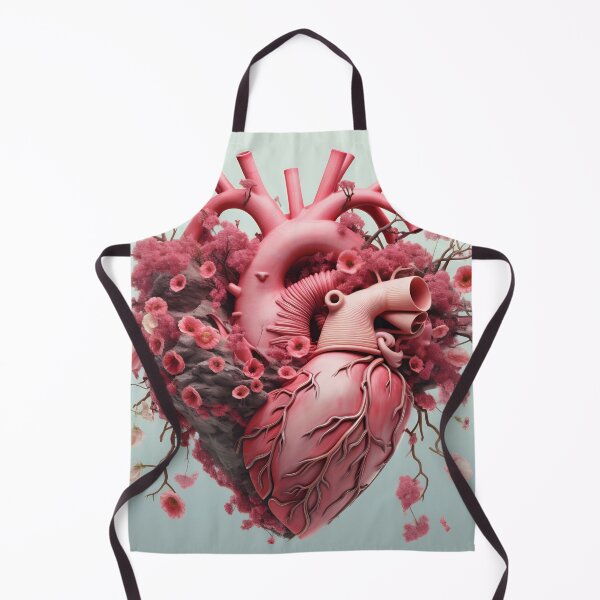 Item preview, Nature's Embrace: 3D Human Heart with Blossoms. Valentines day card. Anatomical heart with flowers. designed and sold by anytka.