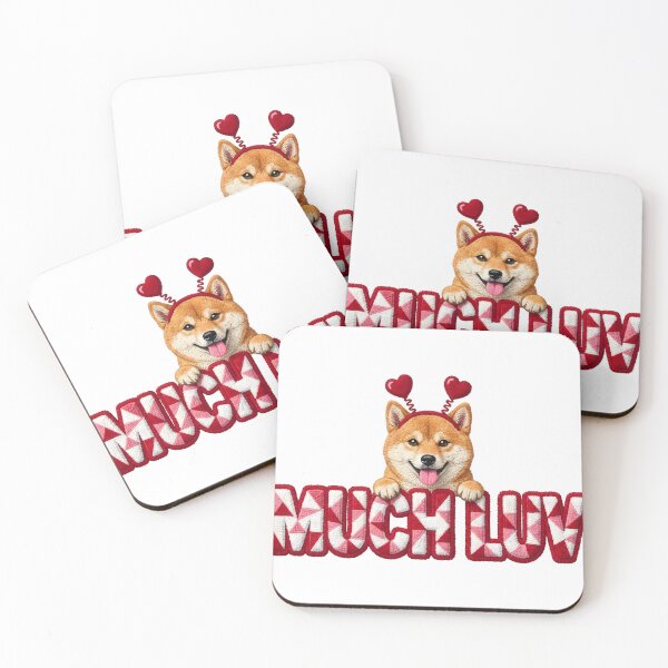 Artikelvorschau, Shiba Inu Valentinstagsillustration entworfen und verkauft von haroulita.