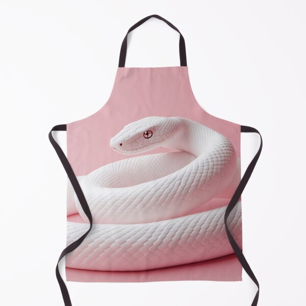 Item preview, White snake on pink background designed and sold by anytka.