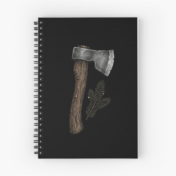 Item preview, Bushcraft Hatchet & Pine Branch - Vintage Woodcut Axe designed and sold by UrbanPastoral.