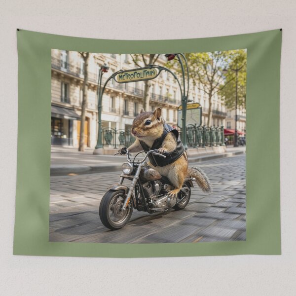 Item preview, Chipmunk Motors Through the Streets of Paris designed and sold by Tridentulus.