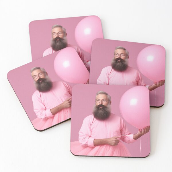 Item preview, Graceful Bearded Dancer with Pink Balloon designed and sold by anytka.