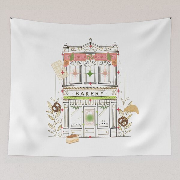 Item preview, Magical Bakery Illustration – Dreamy Cake Shop with Floating Desserts designed and sold by Sugar Wisdom .