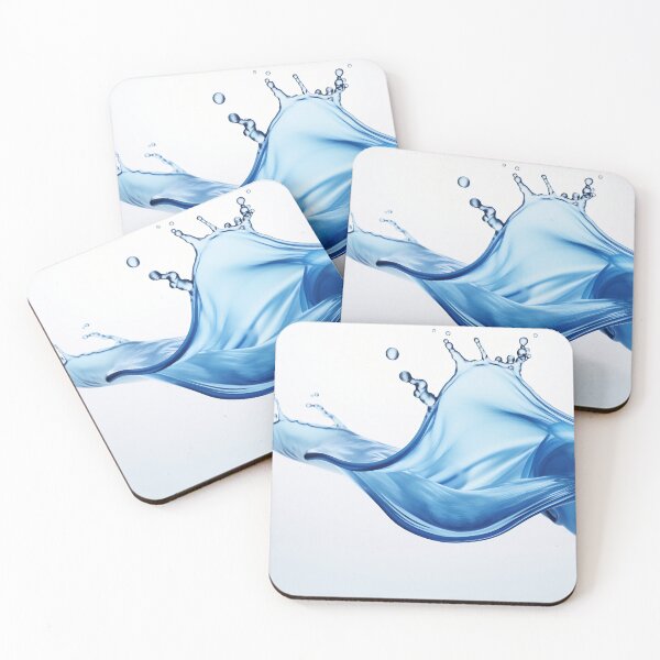 Item preview, Blue Water Elegance on White designed and sold by anytka.