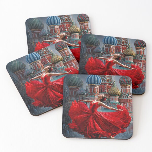 Item preview, Graceful Ballet Dancer in Front of Iconic Church designed and sold by Artessie.
