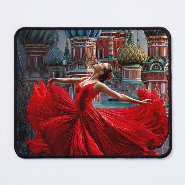 Item preview, Graceful Ballet Dancer in Front of Iconic Church designed and sold by Artessie.