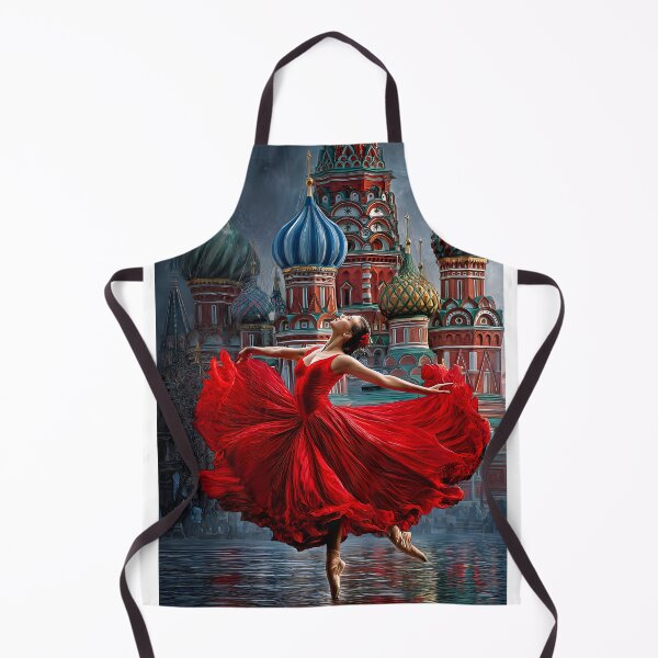 Item preview, Graceful Ballet Dancer in Front of Iconic Church designed and sold by Artessie.