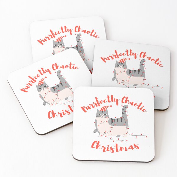 Item preview, Purrfectly Chaotic Christmas – Funny Cat Holiday Design Quote for Cat Lovers designed and sold by Artycom.