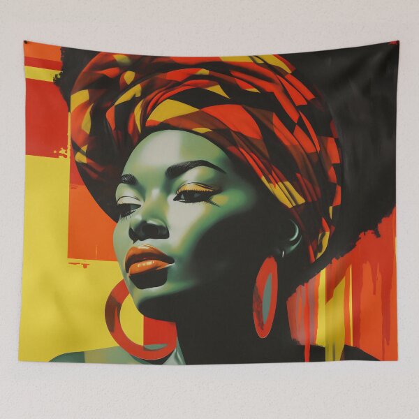 Item preview, Vibrant Essence: Abstract Portrait of a Woman designed and sold by anytka.
