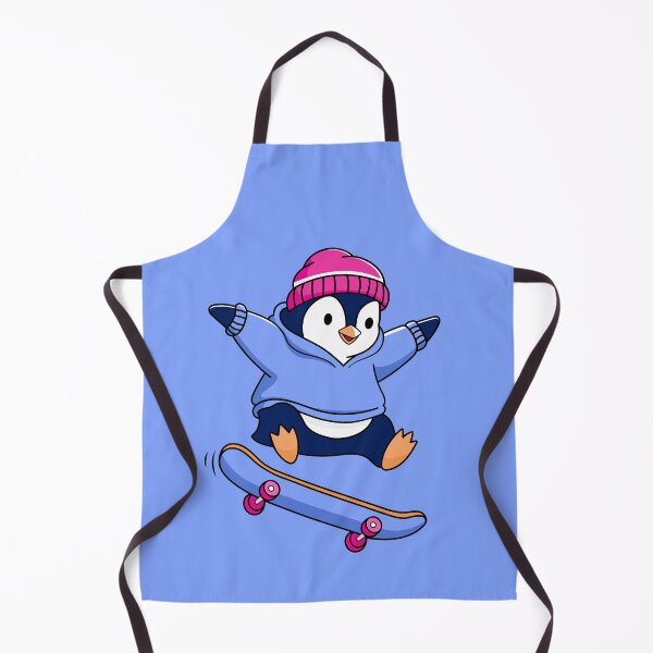 Aperçu de l'œuvre Manchot cool en hoodie réalisant une figure de skateboard créée et vendue par GriferrStore.