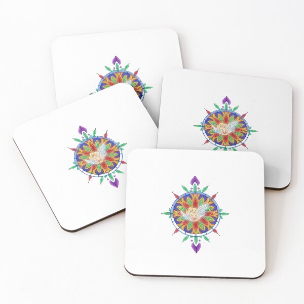 Item preview, Neon Angel Mandala Graffiti Art designed and sold by Color for Balance .