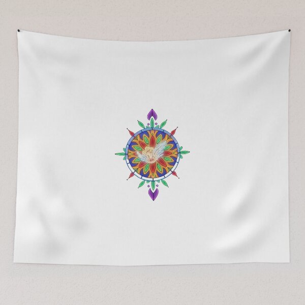 Item preview, Neon Angel Mandala Graffiti Art designed and sold by Color for Balance .