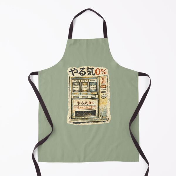 Item preview, やる気 0% SOLD OUT – Vintage Japanese Vending Machine Woodblock designed and sold by Planthem.