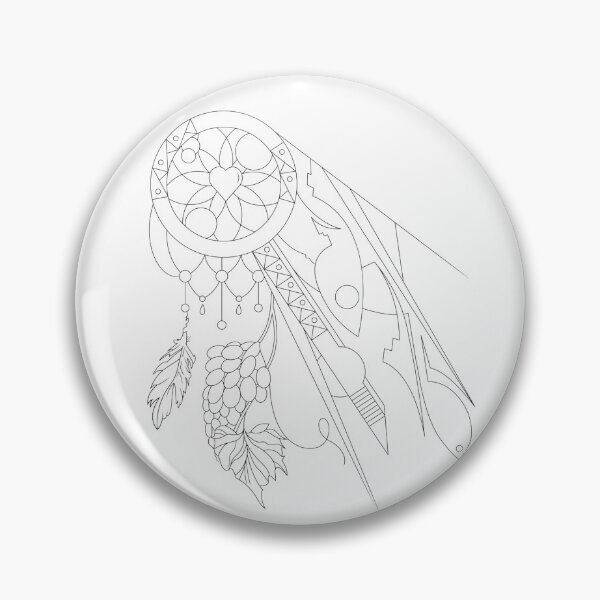 Item preview, Dreamcatcher Fish Botanical Line Art designed and sold by Color for Balance .