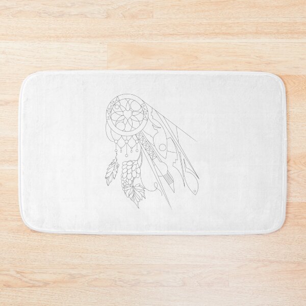 Item preview, Dreamcatcher Fish Botanical Line Art designed and sold by Color for Balance .